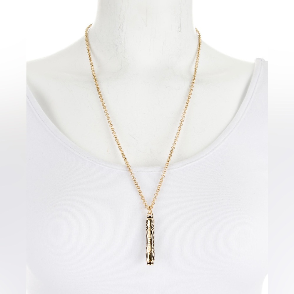 Liberty of London gold and enamel pendant necklace